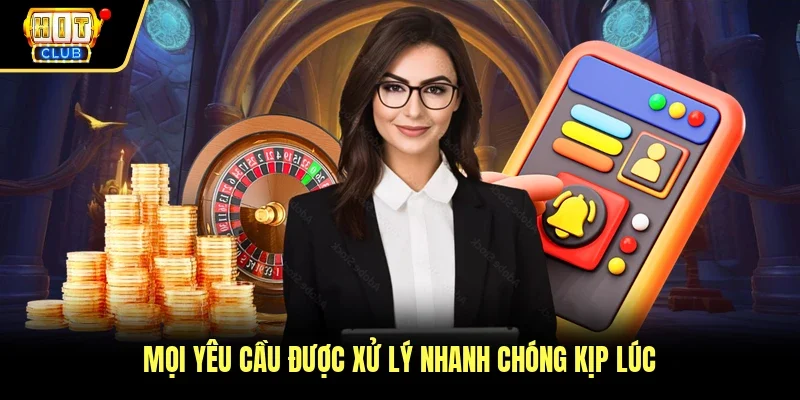 Mọi yêu cầu được xử lý nhanh chóng kịp lúc