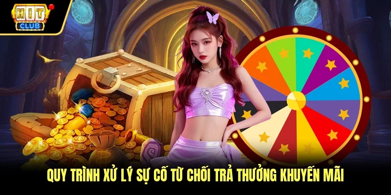 Quy trình xử lý sự cố từ chối trả thưởng khuyến mãi